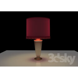 Table lamp - Lamp with fringed 