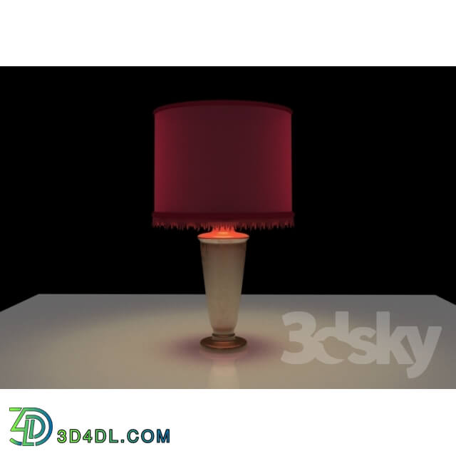 Table lamp - Lamp with fringed