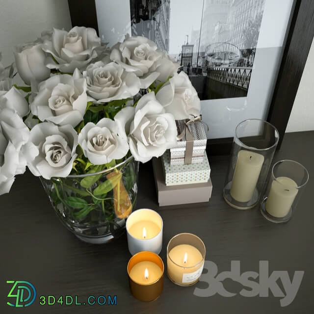 Decorative set - Decoration with flowers