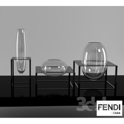Vase - FENDI CASA Cube Murano vases 