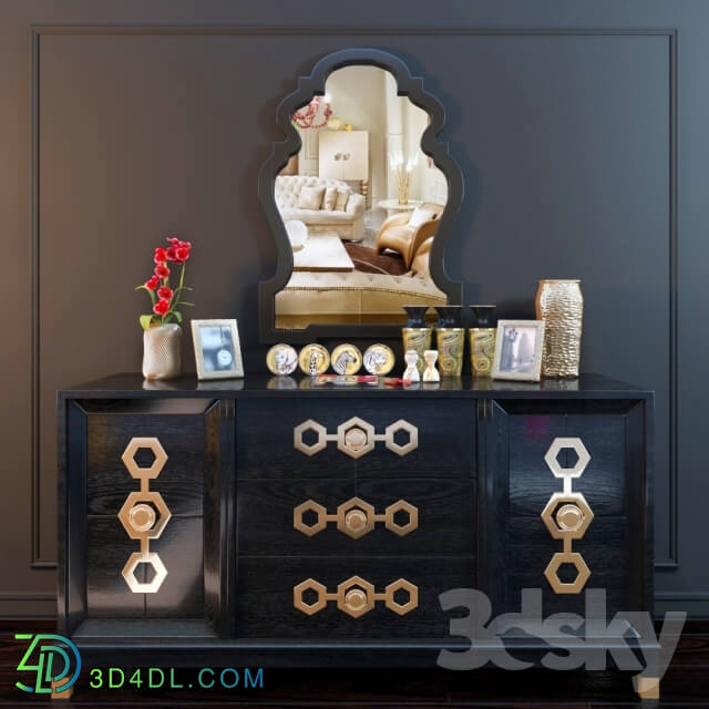 Sideboard _ Chest of drawer - Decorative set wich Jonathan Adler.TURNER CREDENZA