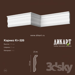 Decorative plaster - KT-326.100Hx25mm 