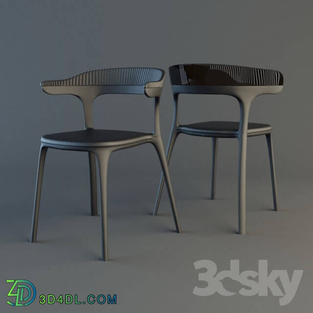 Chair - Chairs Papatya Luna and Luna Stripe