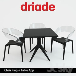 Table _ Chair - Driade Chair Ring _ Table App 