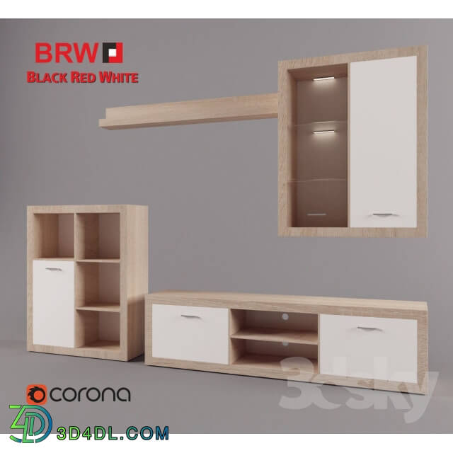 Wardrobe _ Display cabinets - The furniture in the living room of the Shark BRW