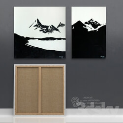 Frame - Picture. Series Mountains by LINGAM ART 