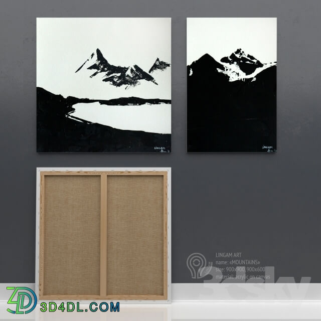 Frame - Picture. Series Mountains by LINGAM ART