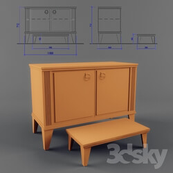 Sideboard _ Chest of drawer - Bedside table with bench 