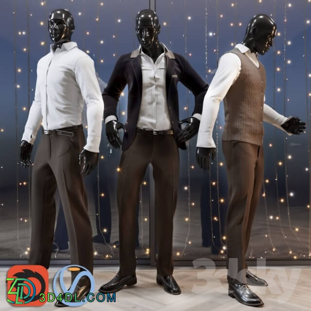 Clothes and shoes - Male mannequin