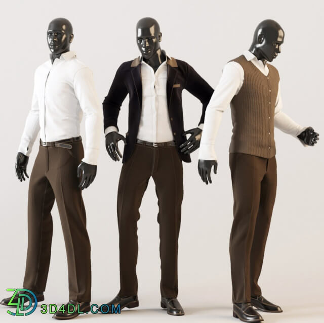 Clothes and shoes - Male mannequin