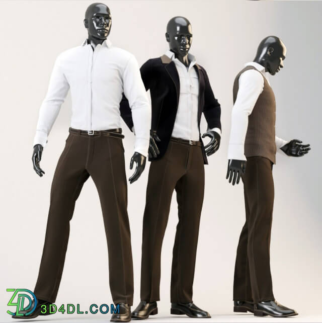 Clothes and shoes - Male mannequin