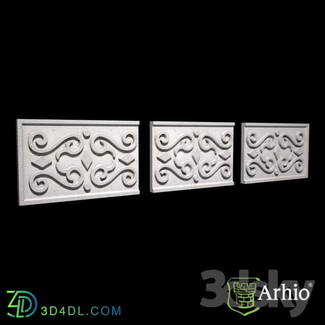 Decorative plaster - Panels AFL42-27