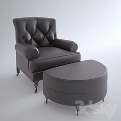 Arm chair - leather armchair 