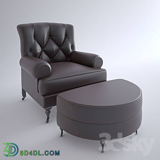 Arm chair - leather armchair