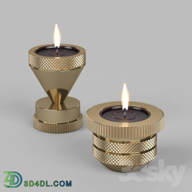 Other decorative objects - Tom Dixon_Cog Candle Holder