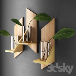 Plant - Decorative shelves with sheets 