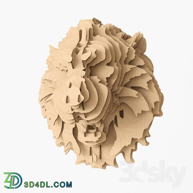 Other decorative objects - plywood lion