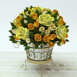 Plant - Bouquet of yellow roses 