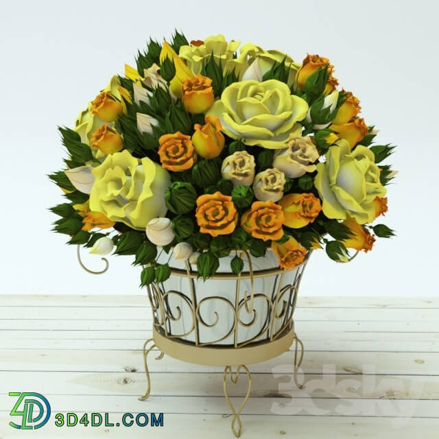 Plant - Bouquet of yellow roses