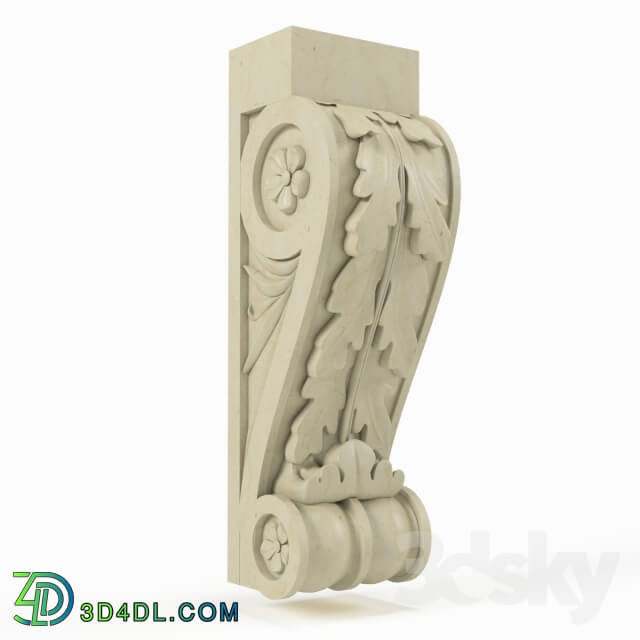 Decorative plaster - console