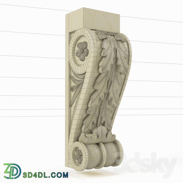 Decorative plaster - console