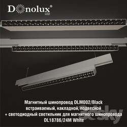 Technical lighting - Luminaire DL18786_24M for magnetic busbar trunking 