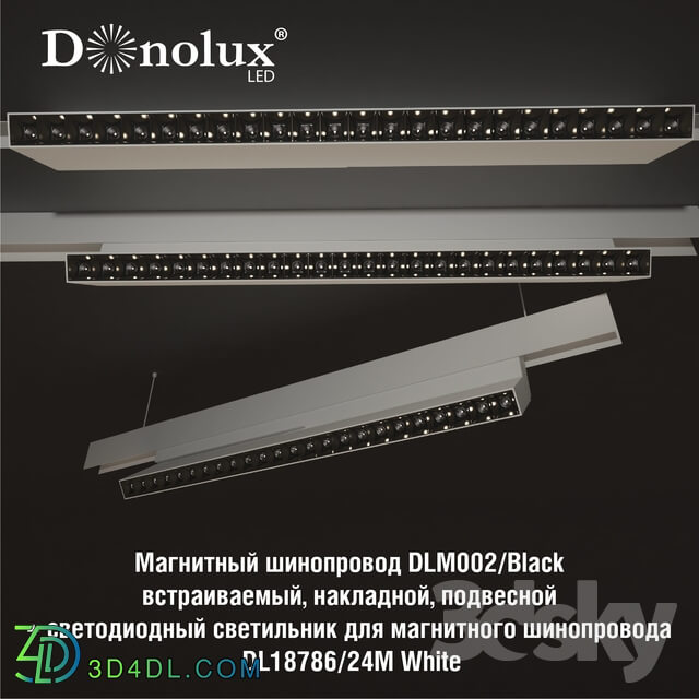 Technical lighting - Luminaire DL18786_24M for magnetic busbar trunking