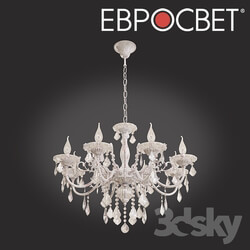 Ceiling light - Chandelier with tinted crystal Eurosvet 3281_8 Elisha 