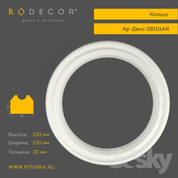Decorative plaster - Ring RODECOR Art Deco 08101AR 