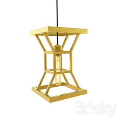 Ceiling light - Suspension lamp _Hourglass Gold 