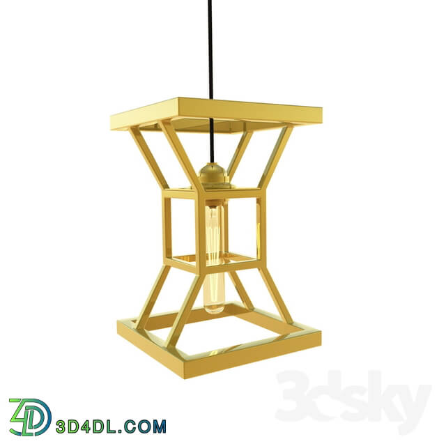 Ceiling light - Suspension lamp _Hourglass Gold