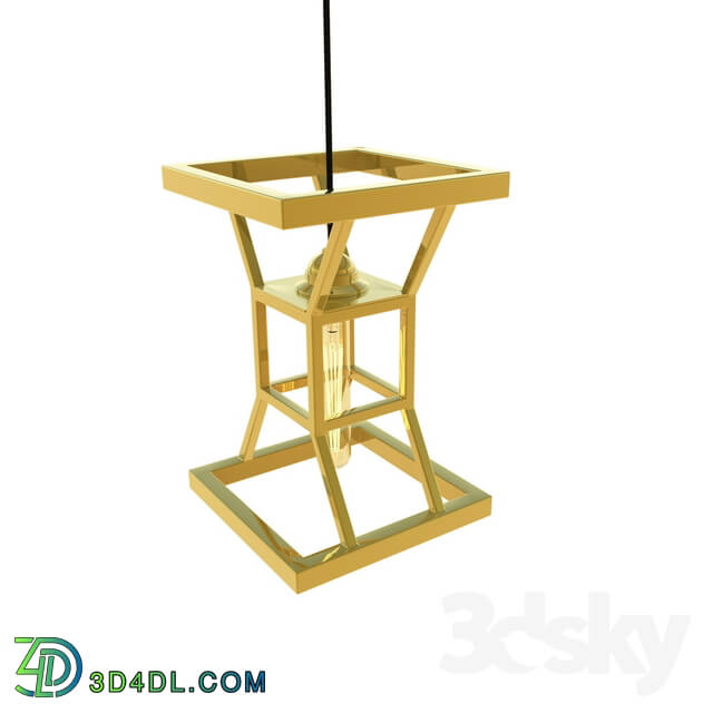 Ceiling light - Suspension lamp _Hourglass Gold