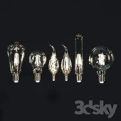 Ceiling light - Six incandescent multispiral lamps Nowodvorski VINTAGE Collection 