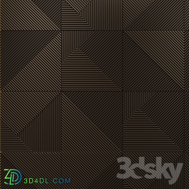 Decorative plaster - Gypsum 3d FIELDS panel from Artpole