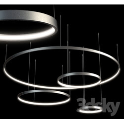 Ceiling light - arrangement of ring fixtures TLRU LUCHERA 