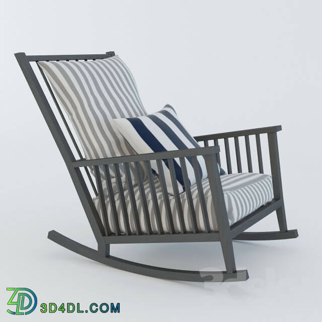 Arm chair - Gervasoni_ Grey Rocking Chair