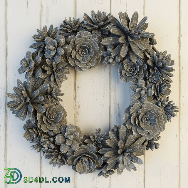 Plant - Pottery Barn Succulent Wreath