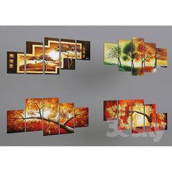 Frame - Triptychs trees 