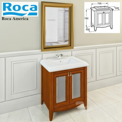 Bathroom furniture - C pedestal washbasin Roca America 