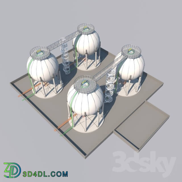 Building - spherical gasholder