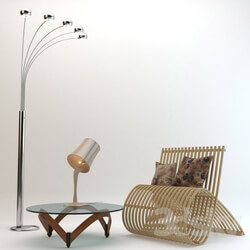 Other - En Pointe Coffee Table _ garden chair _ light lamps 