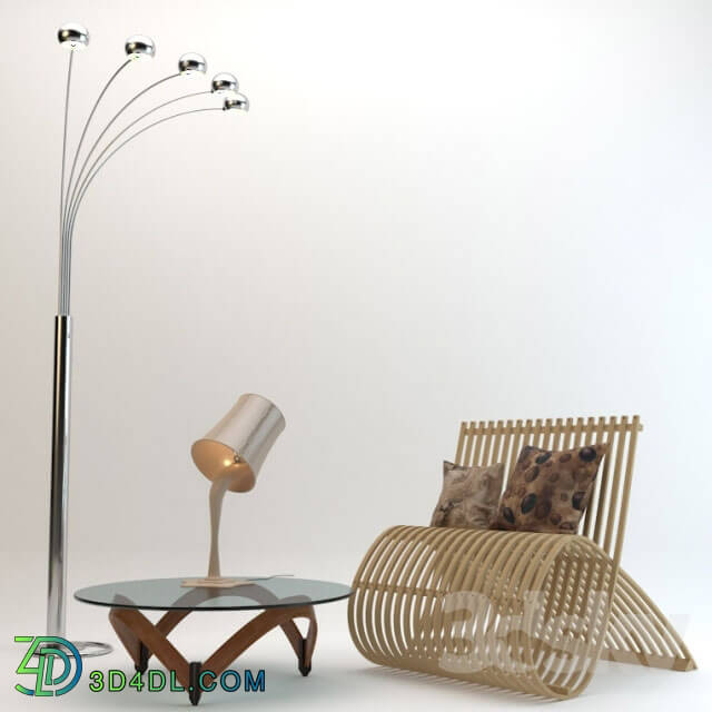 Other - En Pointe Coffee Table _ garden chair _ light lamps