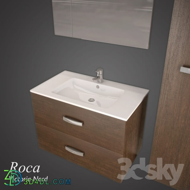 Bathroom furniture - Roca Victoria Nord 80 wenge