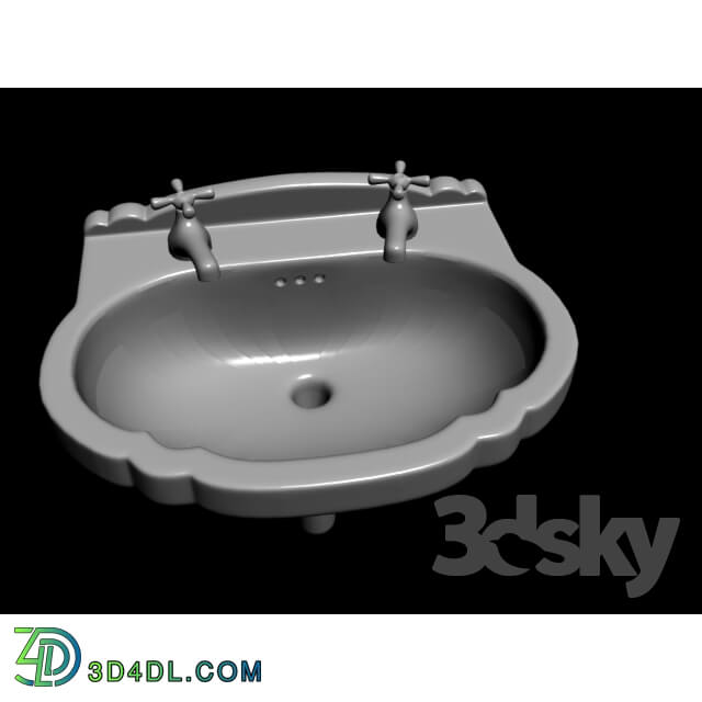 Wash basin - Sink with a pipe
