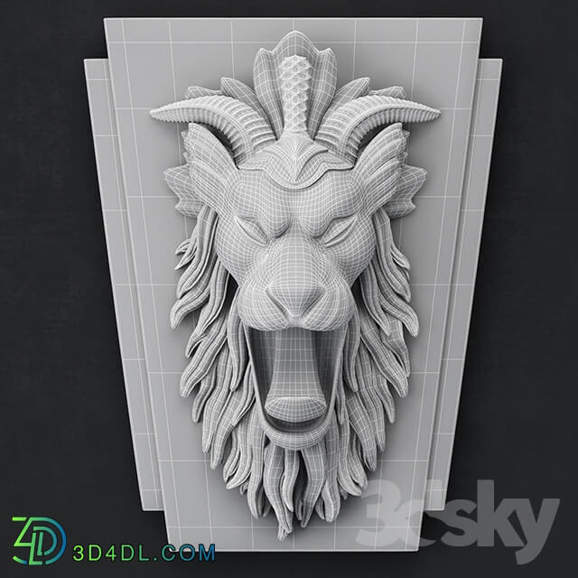 Sculpture - lion sculpture design