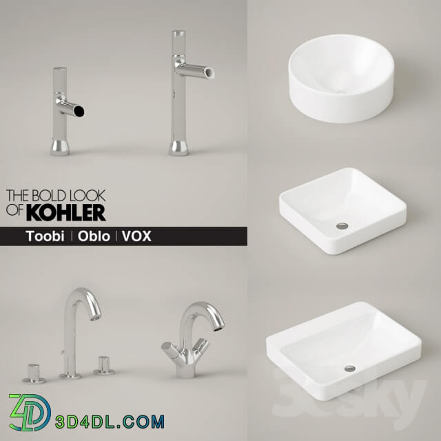 Wash basin - KOHLER Toobi and Oblo faucets and Vox sinks