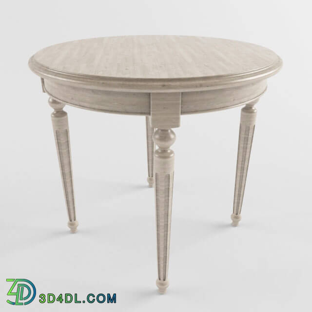 Table - Round coffee table.