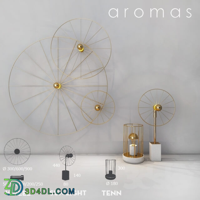 Table lamp - Aromas. Sunlight_ tenn_ wheels