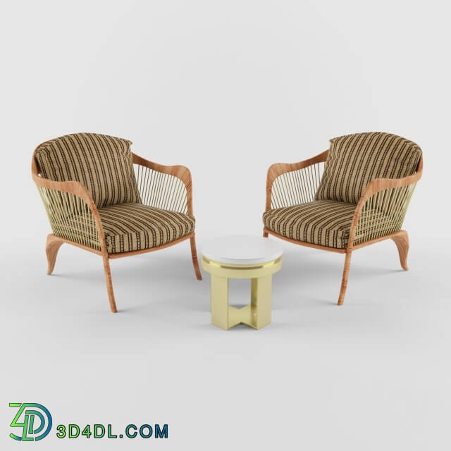 Arm chair - Chair and Table