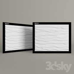 3D panel - Beach 3D panel _bamboo_ 